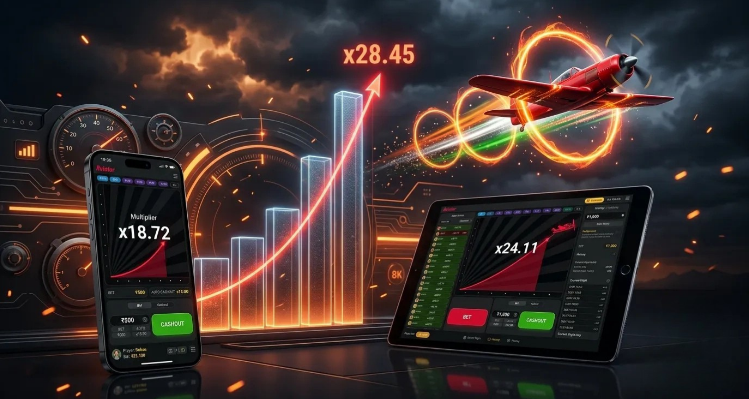 Aviator App India Android APK with live crash gameplay, multiplier betting mechanics, mobile-friendly interface, and secure payment methods in India
